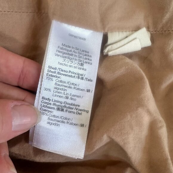 Madewell Linen Blend Gauze Neutral 2 Button Blazer Jacket Size Small - Picture 11 of 11